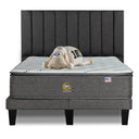 Cama Europea Serta Serene King Respaldo Tibet Marengo - confort superior y base firme para un sueño reparador