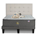 Cama Europea Serta Serene King Respaldo Tignes Arena - confort superior y base firme para un sueño reparador