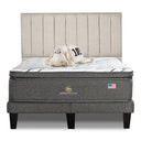 Cama Europea Serta Perfect Sleeper 2 Plazas Box Respaldo Tibet Arena - confort superior y base firme para un sueño reparador