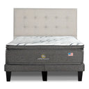 Cama Europea Serta Perfect Sleeper 2 Plazas Box Respaldo Tignes Arena - confort superior y base firme para un sueño reparador