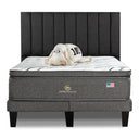 Cama Europea Serta Perfect Sleeper King Respaldo Tibet Marengo - confort superior y base firme para un sueño reparador