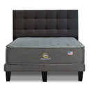 Cama Europea Serta Smartcomfort 2 Plazas Box Respaldo Tignes Marengo - confort superior y base firme para un sueño reparador