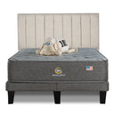 Cama Europea Serta Smartcomfort 2 Plazas Box Respaldo Tibet Arena - confort superior y base firme para un sueño reparador