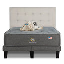 Cama Europea Serta Smartcomfort King Respaldo Tignes Arena - confort superior y base firme para un sueño reparador