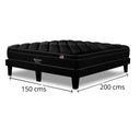 Cama Europea Beautyrest Platinum King + Respaldo Tignes Marengo