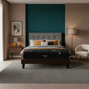 Cama Europea Beautyrest Dolphin 2 Plazas Box + Respaldo Tignes Marengo