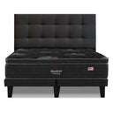 Cama Europea Beautyrest Harmony 2 Plazas Box + Respaldo Tignes Marengo