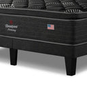 Cama Europea Beautyrest Harmony King + Respaldo Tignes Marengo