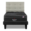 Cama Europea Beautyrest Platinum 1.5 Plazas Box + Respaldo Tignes Arena