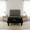 Cama Europea Beautyrest Platinum 1.5 Plazas Box + Respaldo Tignes Arena