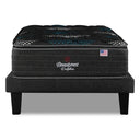 Cama Europea Beautyrest Dolphin 1.5 Plazas Box + Respaldo Tignes Arena