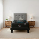 Cama Europea Beautyrest Dolphin 1.5 Plazas Box + Respaldo Tignes Arena