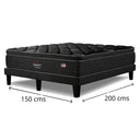 Cama Europea Beautyrest Harmony 2 Plazas Box + Respaldo Tignes Arena