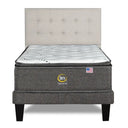 Cama Europea Serta Serene 1.5 Plazas Box Respaldo Tignes Arena - confort superior y base firme para un sueño reparador