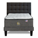 Cama Europea Serta Serene 1.5 Plazas Box Respaldo Tignes Marengo - confort superior y base firme para un sueño reparador