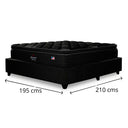 Cama Europea Bignest Beautyrest Harmony 2 Plazas Box Marengo