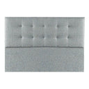 Cama Europea Bignest Simmons Sunset King Respaldo Tignes Plata - confort superior y base firme para un sueño reparador