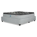 Cama Europea Bignest Simmons Sunset 2 Plazas Box Respaldo Tibet Plata - confort superior y base firme para un sueño reparador
