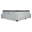 Cama Europea Bignest Simmons Sunset 2 Plazas Box Respaldo Tibet Plata - confort superior y base firme para un sueño reparador