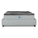 Cama Europea Bignest Simmons Sunset King Respaldo Tibet Plata - confort superior y base firme para un sueño reparador