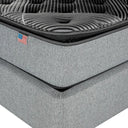 Cama Europea Bignest Simmons Sunset King Respaldo Tibet Plata - confort superior y base firme para un sueño reparador