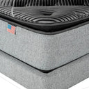 Cama Europea Lownest Simmons Sunset 2 Plazas Box Respaldo Tibet Plata - confort superior y base firme para un sueño reparador