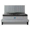Cama Europea Lownest Simmons Sky King Respaldo Tibet Plata - confort superior y base firme para un sueño reparador