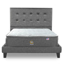 Cama Europea Lownest Serta Serene 2 Plazas Box Respaldo Tignes Gris - confort superior y base firme para un sueño reparador