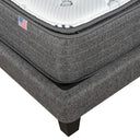 Cama Europea Lownest Serta Serene King Respaldo Tignes Gris - confort superior y base firme para un sueño reparador