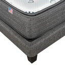 Cama Europea Lownest Serta Serene 2 Plazas Box Respaldo Tibet Gris - confort superior y base firme para un sueño reparador