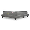 Cama Europea Lownest Serta Serene King Respaldo Tibet Gris - confort superior y base firme para un sueño reparador