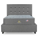 Cama Europea Bignest Serta Smartcomfort 2 Plazas Box Respaldo Tignes Gris - confort superior y base firme para un sueño reparador