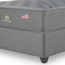 Cama Europea Bignest Serta Smartcomfort King Respaldo Tignes Gris - confort superior y base firme para un sueño reparador