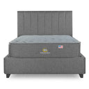 Cama Europea Bignest Serta Smartcomfort 2 Plazas Box Respaldo Tibet Gris - confort superior y base firme para un sueño reparador