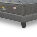 Cama Europea Lownest Serta Smartcomfort 2 Plazas Box Respaldo Tibet Gris - confort superior y base firme para un sueño reparador