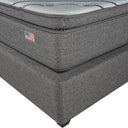 Cama Europea Bignest Serta Perfect Sleeper 2 Plazas Box Respaldo Tibet Gris - confort superior y base firme para un sueño reparador