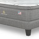 Cama Europea Lownest Serta Perfect Sleeper King Respaldo Tibet Gris - confort superior y base firme para un sueño reparador