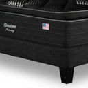 Cama Europea Lownest Beautyrest Harmony 2 Plazas Box Respaldo Tignes Marengo - confort superior y base firme para un sueño reparador