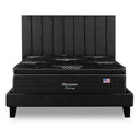 Cama Europea Lownest Beautyrest Harmony 2 Plazas Box Respaldo Tibet Marengo - confort superior y base firme para un sueño reparador