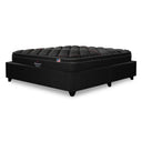 Cama Europea Bignest Beautyrest Platinum 2 Plazas Box Respaldo Tignes Marengo - confort superior y base firme para un sueño reparador