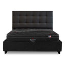 Cama Europea Bignest Beautyrest Platinum King Respaldo Tignes Marengo - confort superior y base firme para un sueño reparador