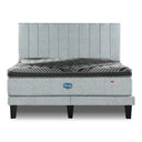 Cama Europea Simmons Sky 2 Plazas Box Respaldo Tibet Plata - confort superior y base firme para un sueño reparador