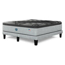 Cama Europea Simmons Sky 2 Plazas Box Respaldo Tignes Plata - confort superior y base firme para un sueño reparador