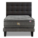 Cama Europea Serta Advantage Dual 1.5 Plazas Box Respaldo Tignes Marengo - confort superior y base firme para un sueño reparador