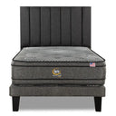 Cama Europea Serta Advantage Dual 1.5 Plazas Box Respaldo Tibet Marengo - confort superior y base firme para un sueño reparador