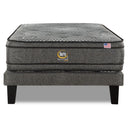 Cama Europea Serta Advantage Dual 1.5 Plazas Box Respaldo Tignes Plata - confort superior y base firme para un sueño reparador