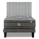 Cama Europea Serta Advantage Dual 1.5 Plazas Box Respaldo Tibet Plata - confort superior y base firme para un sueño reparador