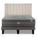 Cama Europea Serta Advantage Dual King Respaldo Tibet Arena - confort superior y base firme para un sueño reparador