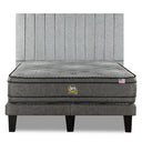 Cama Europea Serta Advantage Dual King Respaldo Tibet Plata - confort superior y base firme para un sueño reparador