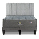 Cama Europea Serta Smartcomfort 2 Plazas Box Respaldo Tibet Plata - confort superior y base firme para un sueño reparador